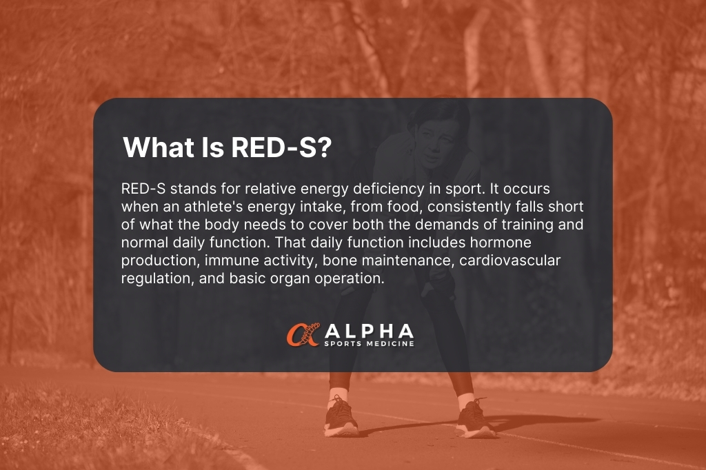 What Is Red-S? A Sports Physiotherapist'S Guide To Relative Energy Deficiency In Sport 1 What Is Red-S | Alpha Sports Medicine Ascot Vale