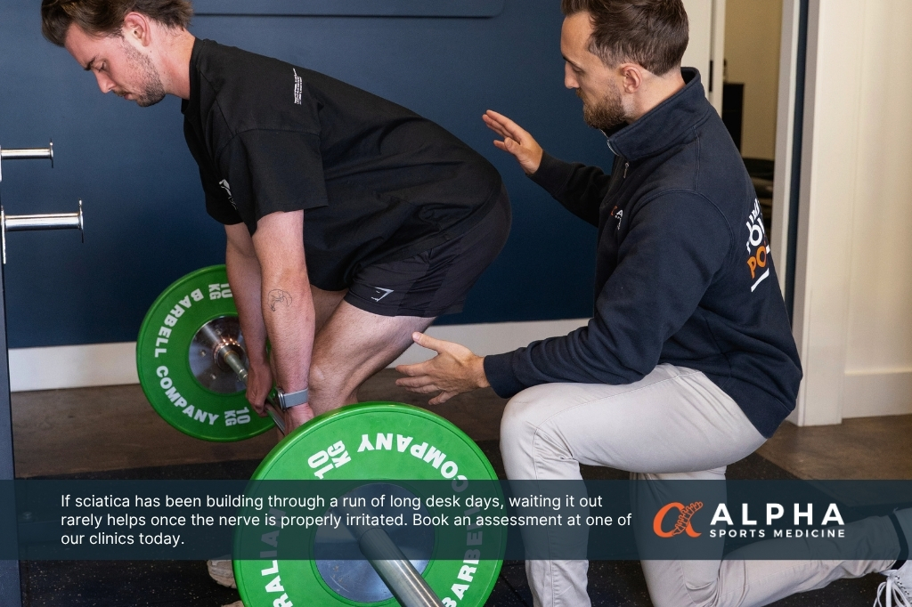 Sciatica Desk Job: Back Pain Physiotherapy | Alpha Sports Medicine