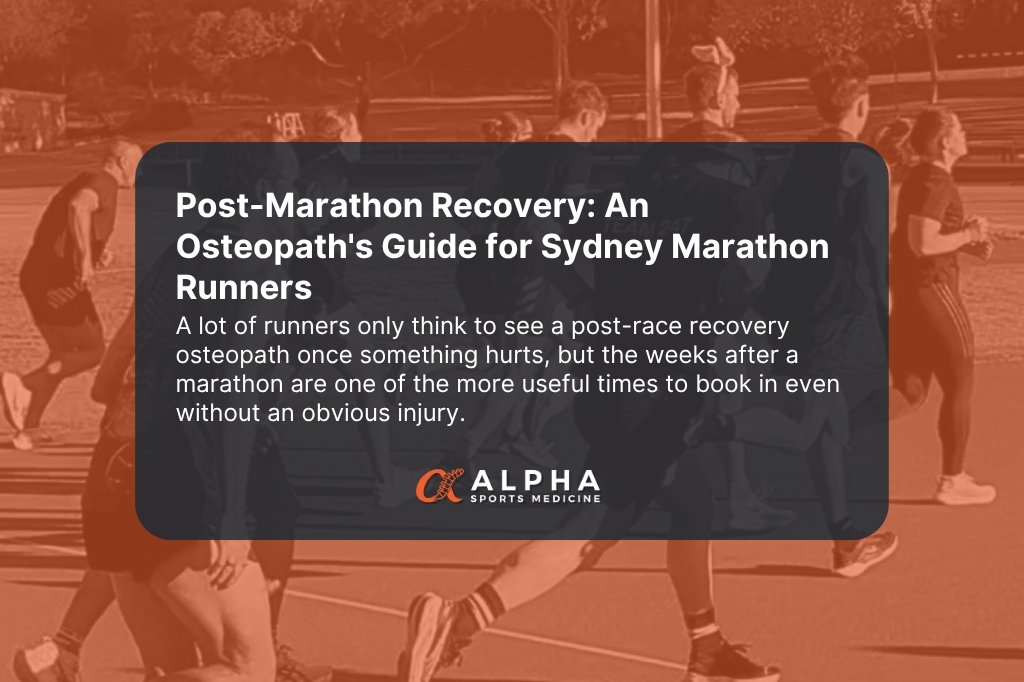 Post-Marathon Recovery Bacchus Marsh | Alpha Sports Medicine